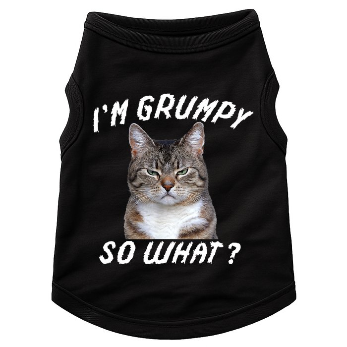 Angry Cat Meme I'm Grumpy So What Doggie Tank