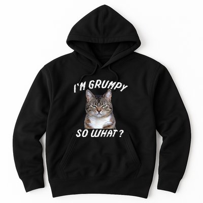 Angry Cat Meme I'm Grumpy So What Hoodie