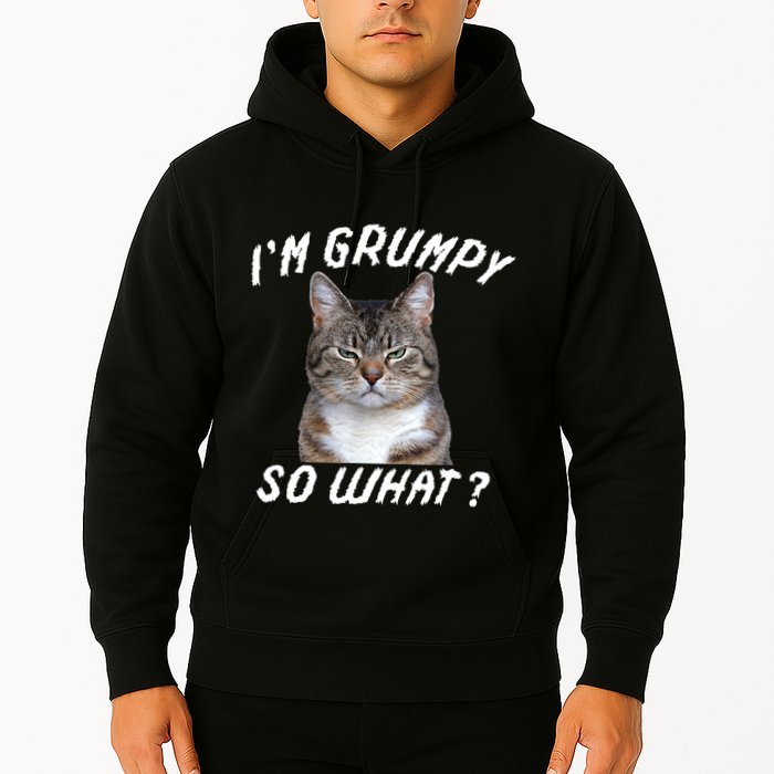 Angry Cat Meme I'm Grumpy So What Hoodie