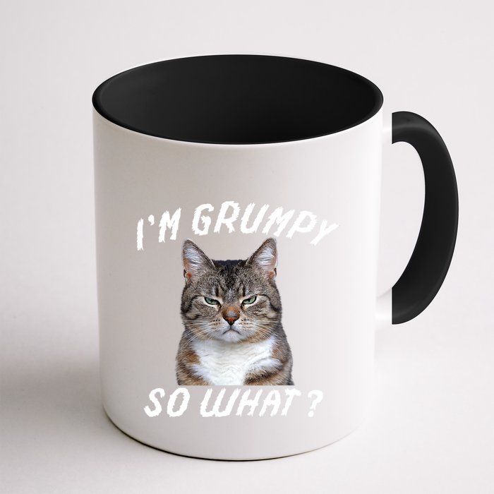 Angry Cat Meme I'm Grumpy So What Mug