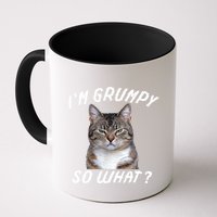 Angry Cat Meme I'm Grumpy So What Mug
