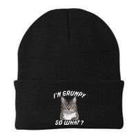 Angry Cat Meme I'm Grumpy So What Beanie