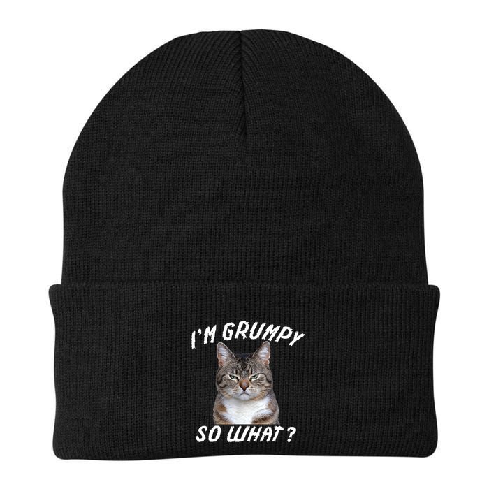 Angry Cat Meme I'm Grumpy So What Beanie