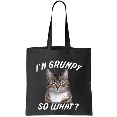 Angry Cat Meme I'm Grumpy So What Bag