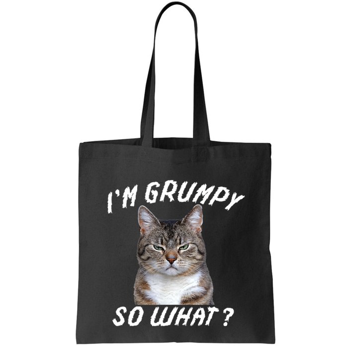 Angry Cat Meme I'm Grumpy So What Bag