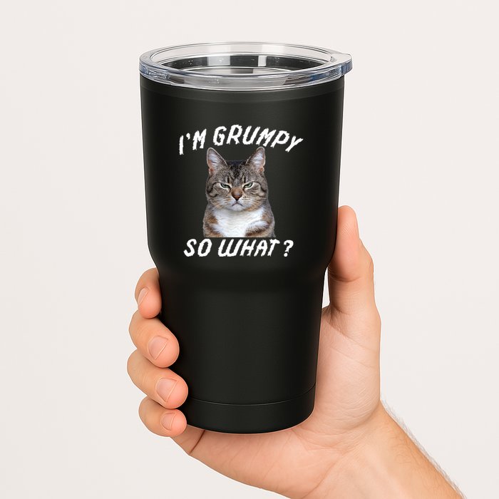 Angry Cat Meme I'm Grumpy So What Tumbler