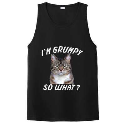 Angry Cat Meme I'm Grumpy So What PosiCharge Competitor Tank