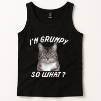 Angry Cat Meme I'm Grumpy So What Tank Top