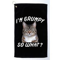 Angry Cat Meme I'm Grumpy So What Golf Towel