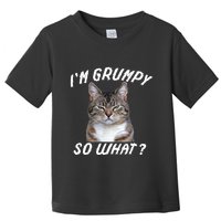 Angry Cat Meme I'm Grumpy So What Toddler T-Shirt