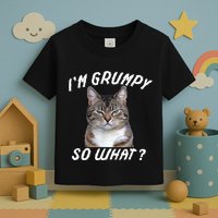 Angry Cat Meme I'm Grumpy So What Toddler T-Shirt