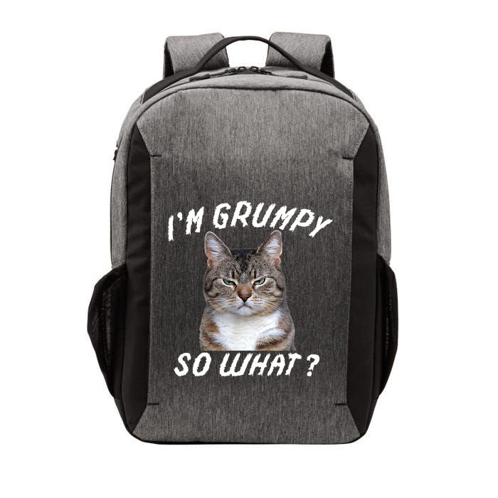 Angry Cat Meme I'm Grumpy So What Vector Backpack