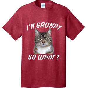 Angry Cat Meme I'm Grumpy So What T-Shirt