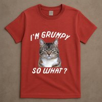 Angry Cat Meme I'm Grumpy So What T-Shirt
