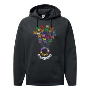 All Cancer Matters Awareness Day Ribbon Support Performance Fleece Hoodie