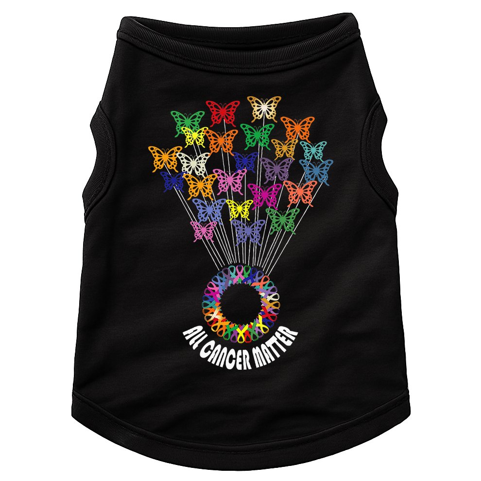All Cancer Matters Awareness Day Ribbon Support Doggie Tank