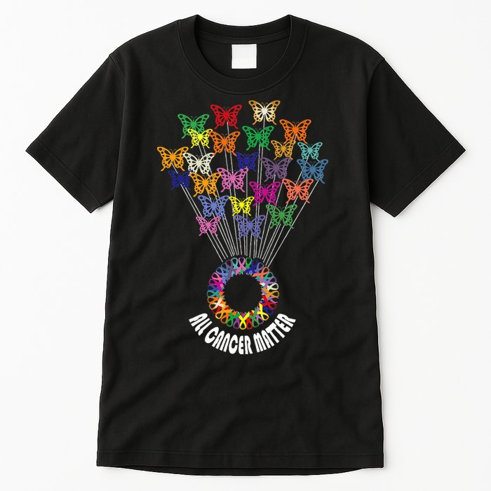 All Cancer Matters Awareness Day Ribbon Support Tall T-Shirt