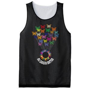 All Cancer Matters Awareness Day Ribbon Support Mesh Reversible Basketball Jersey Tank