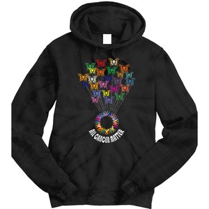 All Cancer Matters Awareness Day Ribbon Support Tie Dye Hoodie