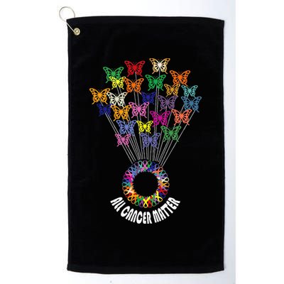 All Cancer Matters Awareness Day Ribbon Support Golf Towel