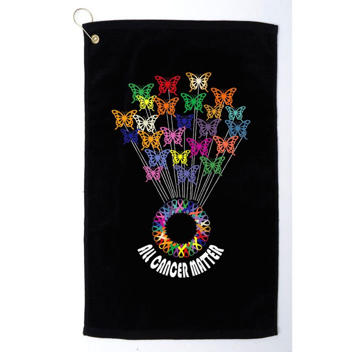 All Cancer Matters Awareness Day Ribbon Support Golf Towel