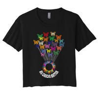 All Cancer Matters Awareness Day Ribbon Support Crop Top