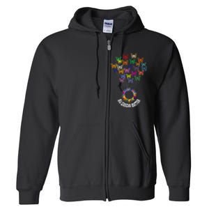 All Cancer Matters Awareness Day Ribbon Support Full Zip Hoodie