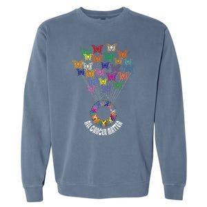 All Cancer Matters Awareness Day Ribbon Support Garment-Dyed Sweatshirt