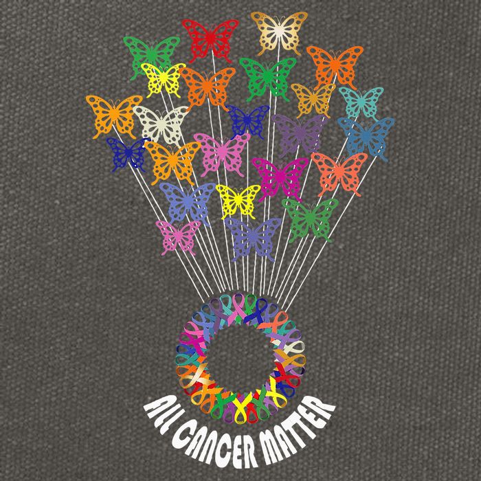 All Cancer Matters Awareness Day Ribbon Support Cotton Canvas Backpack