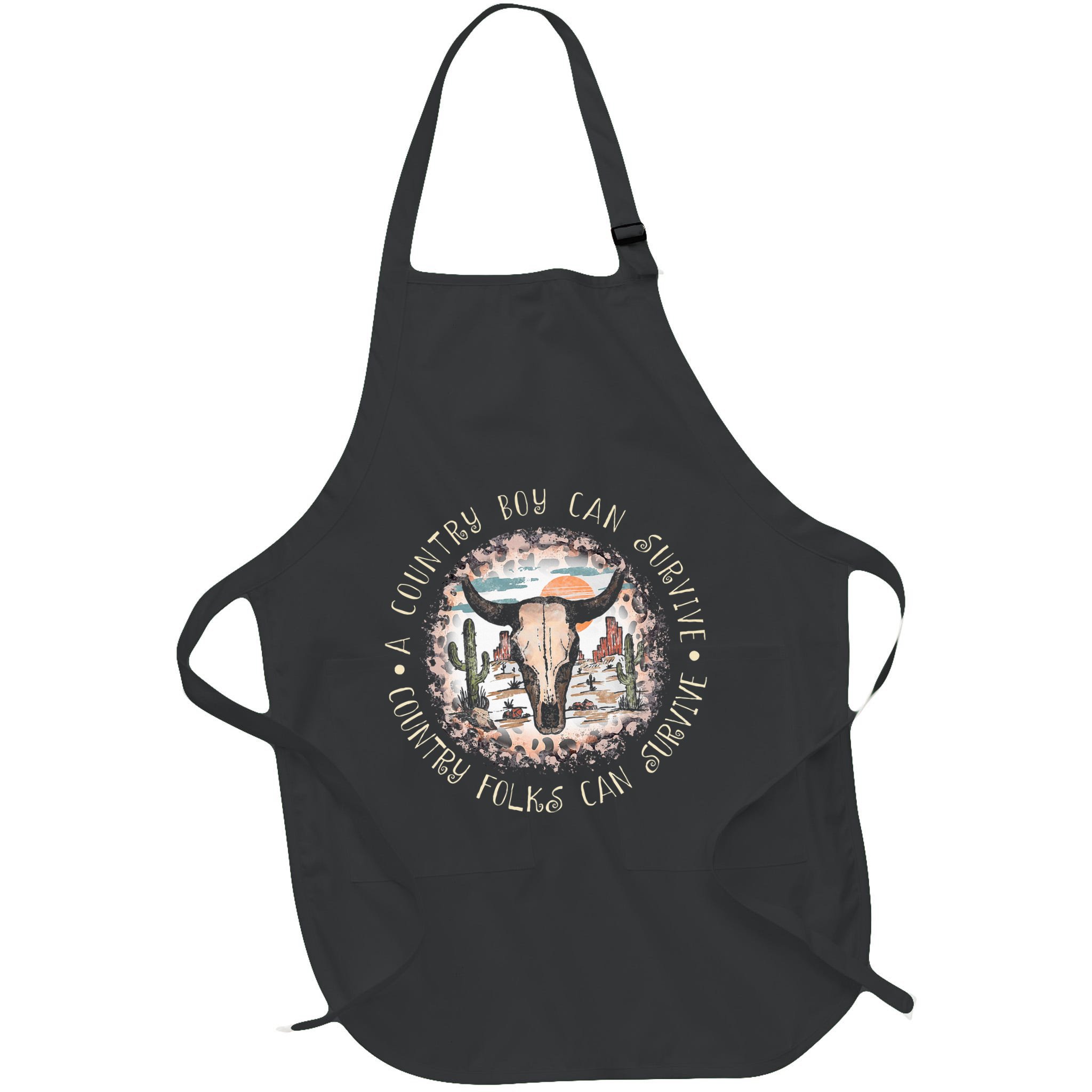 A Country Music Boy Can Survive Country Folks Can Survive Apron
