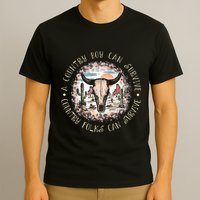 A Country Music Boy Can Survive Country Folks Can Survive T-Shirt