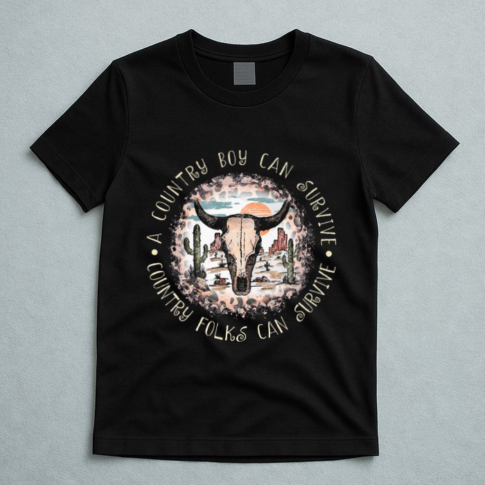 A Country Music Boy Can Survive Country Folks Can Survive T-Shirt