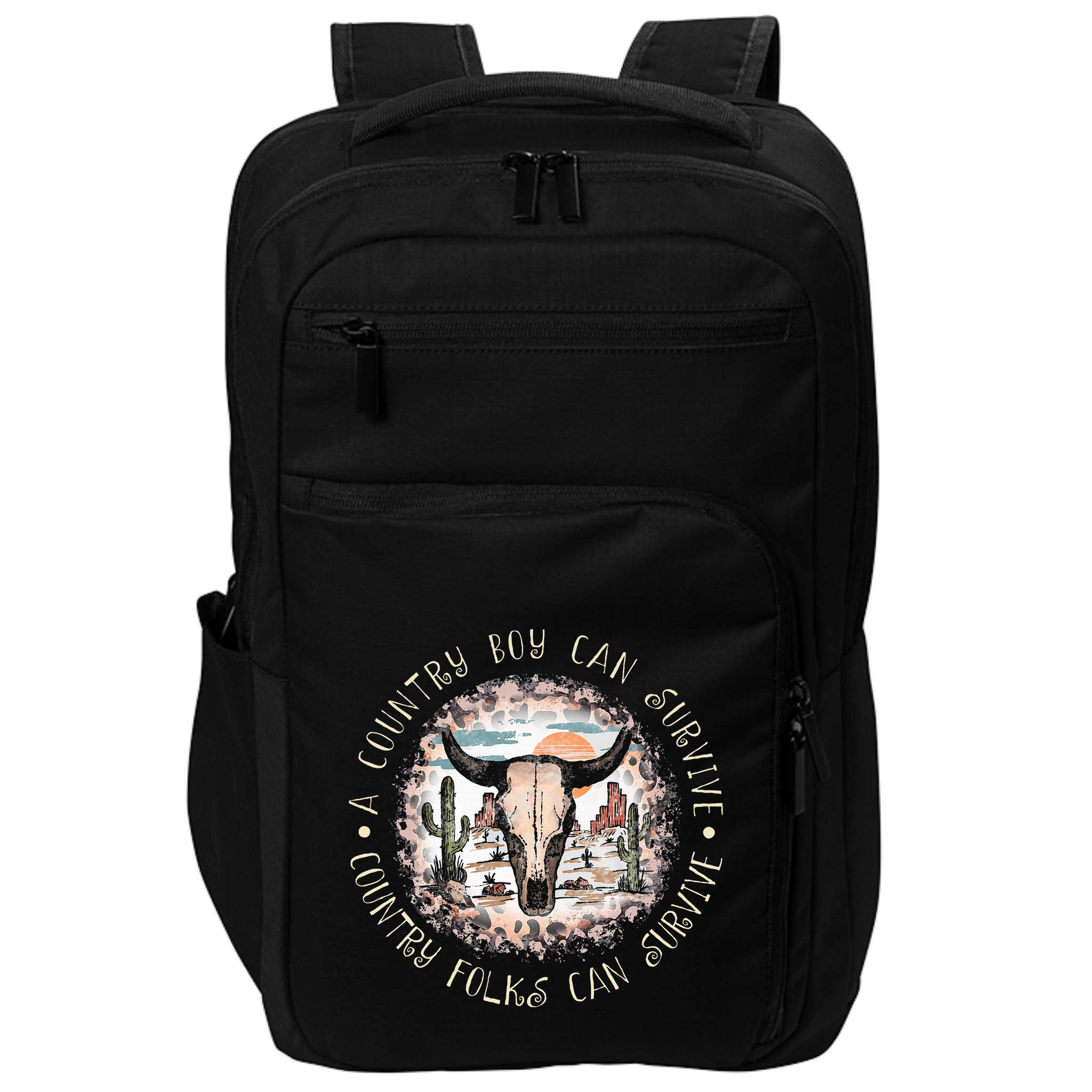A Country Music Boy Can Survive Country Folks Can Survive Impact Tech Backpack