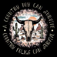 A Country Music Boy Can Survive Country Folks Can Survive 16 in Basic Backpack
