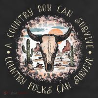 A Country Music Boy Can Survive Country Folks Can Survive 25L Jumbo Tote
