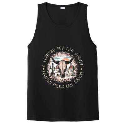 A Country Music Boy Can Survive Country Folks Can Survive PosiCharge Competitor Tank