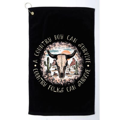 A Country Music Boy Can Survive Country Folks Can Survive Golf Towel