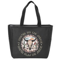 A Country Music Boy Can Survive Country Folks Can Survive Zip Tote Bag