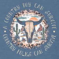A Country Music Boy Can Survive Country Folks Can Survive Garment-Dyed Sweatshirt