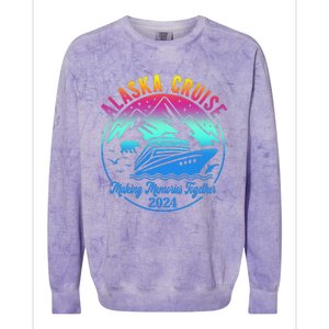 Alaska Cruise Making Memories Together 2024 Colorblast Crewneck Sweatshirt