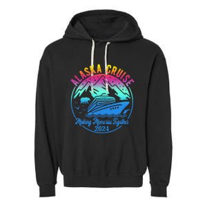 Alaska Cruise Making Memories Together 2024 Garment-Dyed Fleece Hoodie