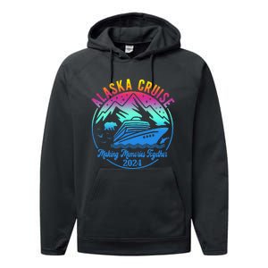 Alaska Cruise Making Memories Together 2024 Performance Fleece Hoodie