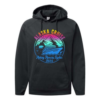 Alaska Cruise Making Memories Together 2024 Performance Fleece Hoodie