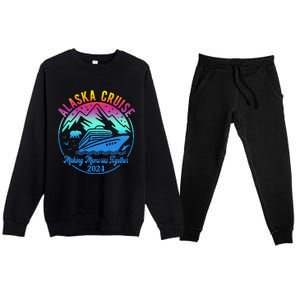 Alaska Cruise Making Memories Together 2024 Premium Crewneck Sweatsuit Set