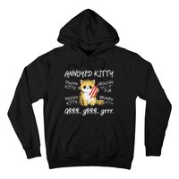 Angry Cat Moody Annoyed Kitty Size Cute CatS Hoodie