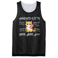 Angry Cat Moody Annoyed Kitty Size Cute CatS Mesh Reversible Basketball Jersey Tank