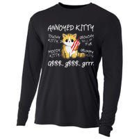 Angry Cat Moody Annoyed Kitty Size Cute CatS Cooling Performance Long Sleeve Crew