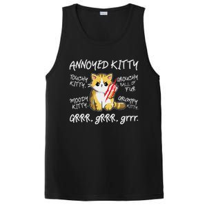 Angry Cat Moody Annoyed Kitty Size Cute CatS PosiCharge Competitor Tank