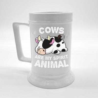 Anime Cows My Spirit Animal Gifts for Animal Lovers  Beer Stein