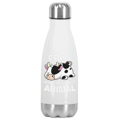 Anime Cows My Spirit Animal Gifts for Animal Lovers  Stainless Steel Insulated Water Bottle